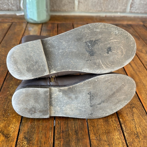 Janie and Jack Girls Size 12T Brown Riding Boots - Picture 10 of 13